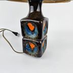 Vintage Fat Lava Tafellamp. Lampenvoet Is Bruin, Blauw En Oranje thumbnail 2