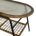 Rohe Noordwolde - Side Or Coffee Table With Rattan / Wicker And Glass Top thumbnail 8