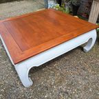 Grote Oosterse Opium Tafel. 110x110cm En 45cm Hoog. thumbnail 2