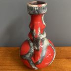 Red Fat Lava Vase By Jopeko Model 7201-21 thumbnail 11