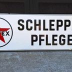 Groot Emaille Reclame Bord Van Caltex Motor Oil️⛽️ thumbnail 4