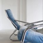 Per Stuk - Vintage Buisframe Fauteuils Opnieuw Bekleed thumbnail 7