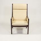 High Back Armchair By Ole Wanscher For P. Jeppensen thumbnail 3