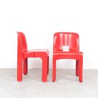 Joe Colombo Universal Stoelen Rood, 1960s thumbnail 4