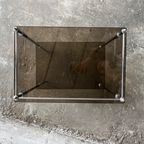 Brass Silver Smoked Glass Side Table thumbnail 6