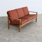 Brutalist Bank | Vintage Sofa | Jaren 60 | Eiken thumbnail 2
