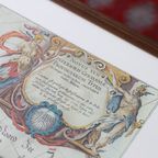 Vintage Reproductie Kaart Van De Xvii Provinciën, Door Willem Blaeu, Ca. 1635 thumbnail 15