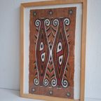 Zeldzame Kulit Kayu Boombastvel Doek Maro Tapa West-papua Indonesië thumbnail 9