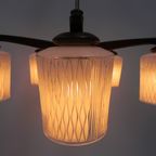 Vintage Hanglamp Met 5 Glazen Kappen thumbnail 27