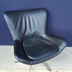 Vintage Design Fauteuil, Hjort Knudsen, Draai Fauteuil Stoel thumbnail 18