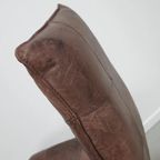 Wammes Loungestoel Van Bruin Leer Door Gerard Van Den Berg Voor Montis, Jaren 70 thumbnail 12