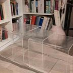 Vintage Plexiglas Nesting Tables - Jaren 70/80 thumbnail 5