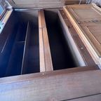 Prachtig Antiek Eiken Kabinet, 4 Deurs Kast, 221 Cm Hoog En 150 Breed thumbnail 6