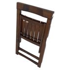 Aldo Jacober - Folding Chair Model ‘Trieste’ - Bazzani Italy - Dark Brown (Wood Grain) - Multiple thumbnail 6