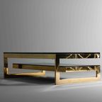 Messing G-Tafel In Regency Stijl Van Belgochrom Uit 1970 thumbnail 7