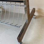 Houten Trolley Mer Rvs Details En Lectuur Gedeelte Onderin thumbnail 11