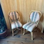 2 Rotan Bamboe Boho Stoelen thumbnail 2