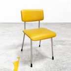 Vintage Gispen 1231 Stoelen, Opnieuw Bekleed Met Leer. thumbnail 4