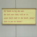 Vintage Lees Schoolkaart Brocante Letterkaart thumbnail 2