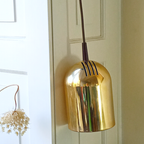Vrieland Vintage Goudkleurige Lamp Dutch Design Jaren '80 thumbnail 4
