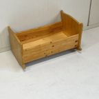 Grenen Poppenbedje Houten Wiegje Pop thumbnail 3