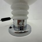 Vintage Space Age Table Lamp Opaline And Chrome , 1970’S thumbnail 8