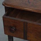 Prachtige Antieke Engelse Lowboy/ Side Table Uit Vroeg 19e Eeuw thumbnail 7
