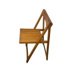Aldo Jacober - Folding Chair Model ‘Trieste’ - Bazzani Italy - Light Oak (Wood Grain) thumbnail 3