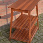 Vintage Bijzettafel Mahonie Hout 3 Bladen thumbnail 2