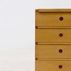 Chest Of Drawers In Solid Beech By Ibisco Italy 1970S thumbnail 8