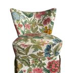 Vintage Gebloemd Cocktailstoel / Eenzit / Fauteuil thumbnail 5