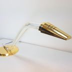 Vintage Messing Plexiglas Grupo Mci Bureaulamp '70 Regency thumbnail 6