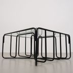 Vintage Zwarte Buisframe Salontafel thumbnail 9