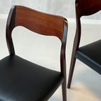 Niels Otto Moller 71 Eetkamerstoelen 3x Vintage Prijs P/stuk thumbnail 3