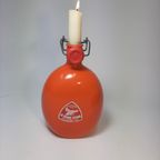 Kandelaar Van Vintage Aluminium Veldfles thumbnail 6