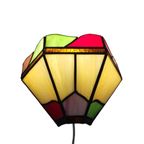 Wandlamp - Tiffany Stijl - Glas En Lood - 3e Kwart 20e Eeuw thumbnail 7