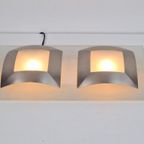 Vintage Wandlamp Vibia Design Postmodern ´80 Glas Metaal thumbnail 11