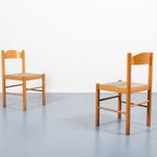 Italian Modern Architectural Pair Of Chairs / Eetkamerstoel, 1960’s thumbnail 5