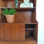 Vintage Deense Buffetkast | Wandkast Teak Fineer thumbnail 4