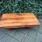 Brutalistische Wabi-Sabi Massief Eiken Salontafel thumbnail 8