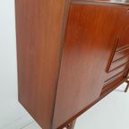 Vintage Teak Houten Wandkast | Buffetkast Deens Kast thumbnail 10