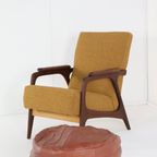 Fauteuil 'Soyen' Vintage Opnieuw Gestoffeerd thumbnail 16