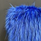 Iconic Miroslav Navratil Chair Blue Fluffy Fabric For Český Nábytek 1960S thumbnail 10