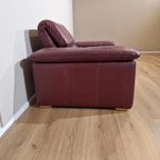 Montel Vintage - Fauteuil - Bordeaux - Leder - Verstelbaar thumbnail 11