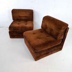 2X Vintage Fauteuil / Modulaire Bank thumbnail 5