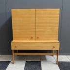 Jitona Highboard In Glossy Wood 1970S thumbnail 2