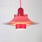 Geweldige Roze Gerestaureerde Deense Plafondlamp *** Deens Design *** Form Light *** Model 52401 thumbnail 6