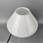 Fantastische Vintage "Mushroom" Lamp Gemaakt Van 1 Stuk Wit Opaalglas / Melkglas thumbnail 3