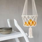 Bazar Bizar | De Macrame Planthanger - Wit - L thumbnail 6