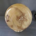 Art Deco Wandlamp Scailmont Glas Bakeliet Chroom Koper thumbnail 11